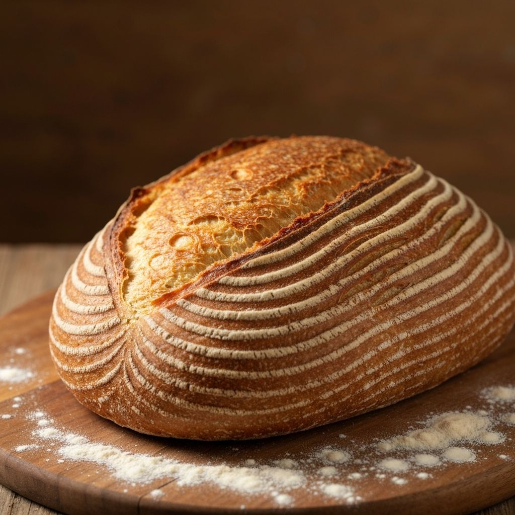 Vers gebakken zuurdesembrood